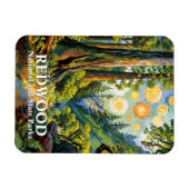 Magnet Flexible Van Gogh Redwood National Park Hiking Trail Modern (Horizontal)