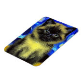 Magnet Flexible Van Gogh Starry Nuit Siamese Cat (Côté Gauche)