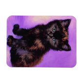 Magnet Flexible Van Gogh Style Chat pourpre (Horizontal)