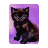 Magnet Flexible Van Gogh Style Chat pourpre (Vertical)