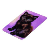 Magnet Flexible Van Gogh Style Chat pourpre (Côté Gauche)