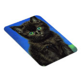 Magnet Flexible Van Gogh Style Kitten noir (Côté Droit)
