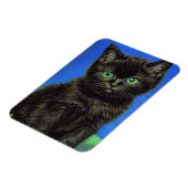 Magnet Flexible Van Gogh Style Kitten noir (Côté Gauche)