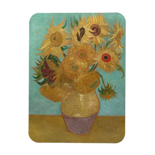 Magnet Flexible Van Gogh - Sunflowers, 3ème version, répétition (Vertical)
