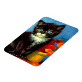 Magnet Flexible Van Gogh Tuxedo Cat (Côté Gauche)