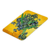 Magnet Flexible Van Gogh - Vase avec Irises Arrière - plan jaune (Côté Gauche)