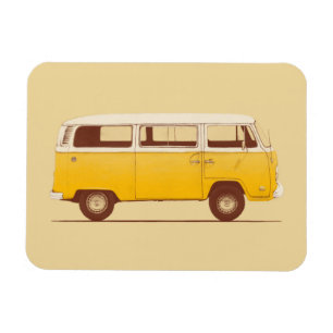 Magnet Flexible Van jaune Florent Bodart