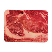 Magnet Flexible Vapeur de Ribeye de viande crue (Horizontal)