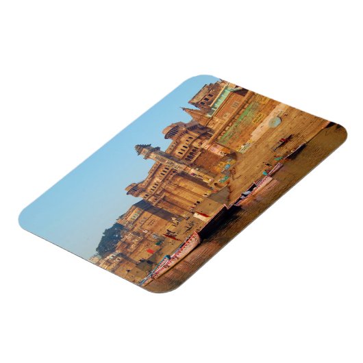 Magnet Flexible Varanasi Inde Vue De La Rivière Ganga (Côté Gauche)