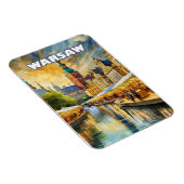 Magnet Flexible Varsovie, cœur vibrant de la Pologne (Côté Droit)