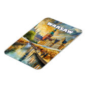 Magnet Flexible Varsovie, cœur vibrant de la Pologne (Côté Gauche)