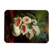 Magnet Flexible Vase avec pivoines par Vincent van Gogh (Horizontal)