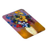 Magnet Flexible Vase blanc avec fleurs Odilon Redon (Côté Droit)