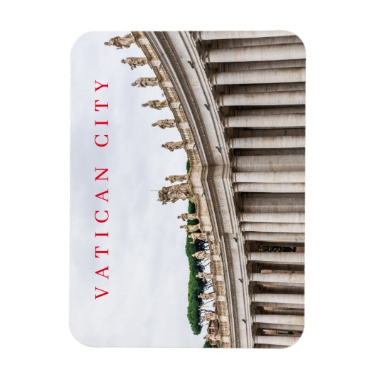 Magnet Flexible Vatican City Colonnade vue aimant frigo (Vertical)