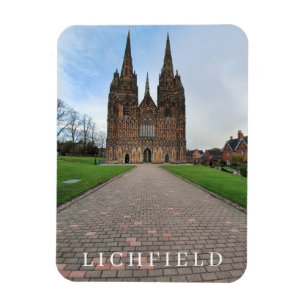 Magnet Flexible Vecteur frigo vue sur la cathédrale de Lichfield