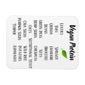 Magnet Flexible Vegan High Sources d'aliments protéiques (Horizontal)