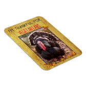 Magnet Flexible Végétarien Thanksgiving Turquie Photo Vegetarian M (Côté Droit)