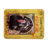 Magnet Flexible Végétarien Thanksgiving Turquie Photo Vegetarian M (Horizontal)
