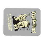 Magnet Flexible Végétariens : Ils sont délicieux (Horizontal)