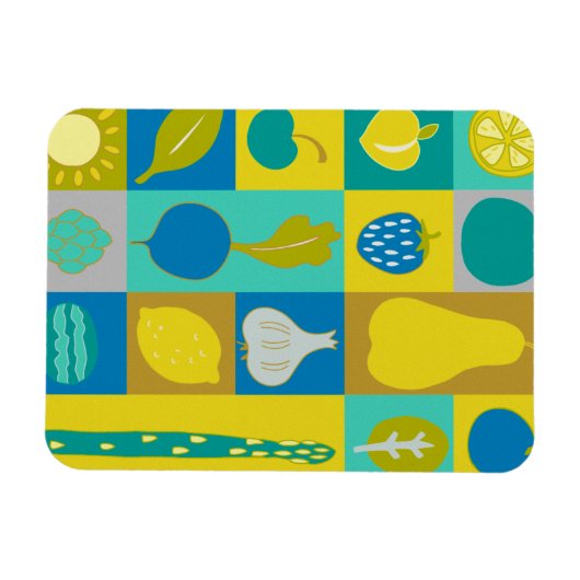 Magnet Flexible Veggie Blocks I (Horizontal)