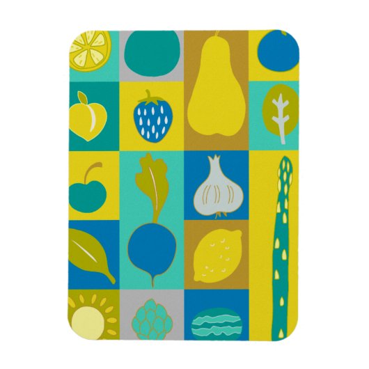 Magnet Flexible Veggie Blocks I (Vertical)