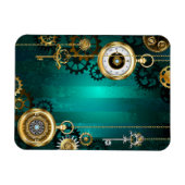 Magnet Flexible Veille bijoux Steampunk sur un Arrière - plan vert (Horizontal)