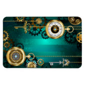 Magnet Flexible Veille bijoux Steampunk sur un Arrière - plan vert (Horizontal)