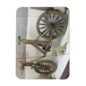 Magnet Flexible Vélo en bois, Musée Rumsiskes, LITUANIE - (Vertical)