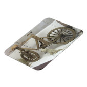 Magnet Flexible Vélo en bois, Musée Rumsiskes, LITUANIE - (Côté Gauche)
