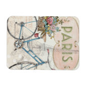 Magnet Flexible Vélo Paris Fleurs (Horizontal)
