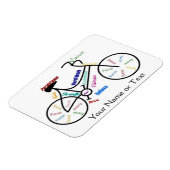 Magnet Flexible Vélo, Vélo, Cycle, Sport, Vélo, Motivation (Côté Gauche)