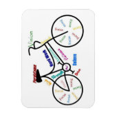 Magnet Flexible Vélo, Vélo, Cycle, Sport, Vélo, Motivation (Vertical)