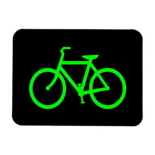 Magnet Flexible Vélo Vert Citron