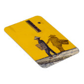 Magnet Flexible Vendeur De Marché À Hoi An Viêt Nam Illustration (Côté Droit)