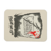 Magnet Flexible Vendredi 13 | Pierre de tête de Jason Voorhees (Horizontal)