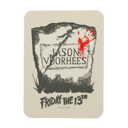 Magnet Flexible Vendredi 13 | Pierre de tête de Jason Voorhees (Vertical)
