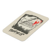 Magnet Flexible Vendredi 13 | Pierre de tête de Jason Voorhees (Côté Gauche)