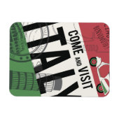 Magnet Flexible Venez visiter l'Italie (Horizontal)