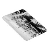 Magnet Flexible Venise Italie paysage noir et blanc (Côté Droit)
