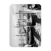 Magnet Flexible Venise Italie paysage noir et blanc (Vertical)