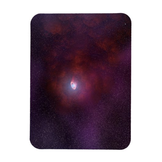 Magnet Flexible Vent Pulsar D'Une Étoile Neutron. (Vertical)