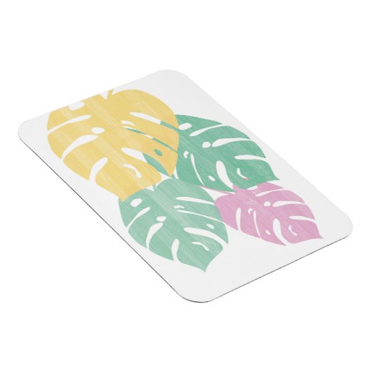 Magnet Flexible Verdure tropicale - Monstera Feuilles (Côté Droit)