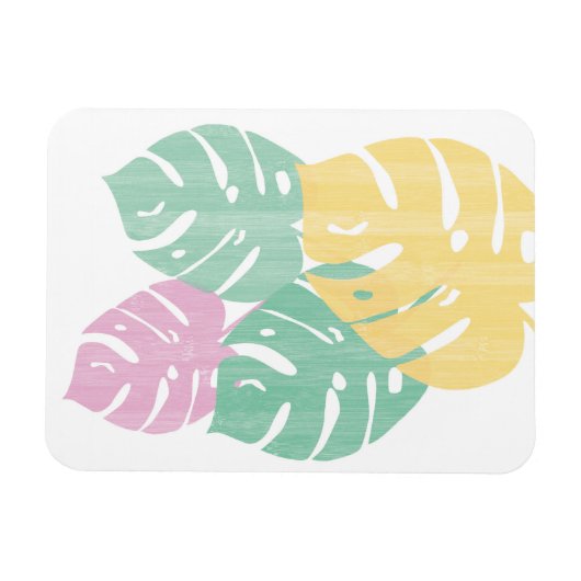Magnet Flexible Verdure tropicale - Monstera Feuilles (Horizontal)
