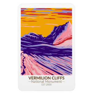 Magnet Flexible Vermilion Cliffs Monument National Poche blanche