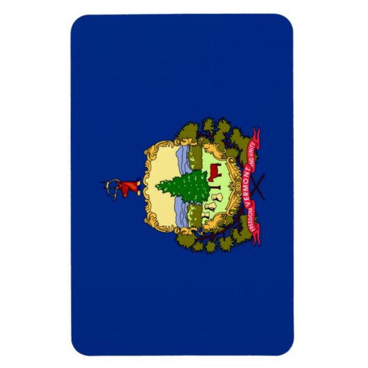 Magnet Flexible Vermont State flag (Vertical)