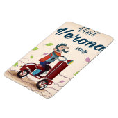 Magnet Flexible Vérone poster de voyage scooter italien (Côté Gauche)