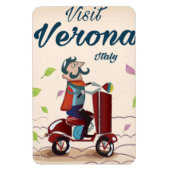 Magnet Flexible Vérone poster de voyage scooter italien (Vertical)