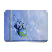 Magnet Flexible Verre de rupture du monde (Horizontal)