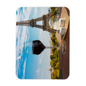 Magnet Flexible Verre de vin au brie sur la tour Eiffel (Vertical)