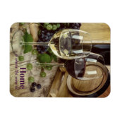 Magnet Flexible Verres de vin rouge et blanc rustique Baril de rai (Horizontal)